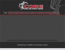 Tablet Screenshot of corespineandsportscenter.com